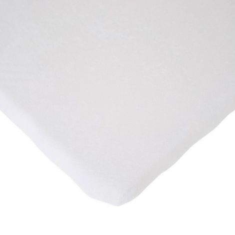 Cearsaf saltea 75x95 cm Childhome, Tricot Alb - poza 1