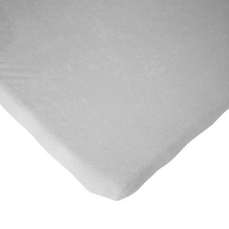 Cearsaf saltea 75x95 cm Childhome, Tricot Gri - poza 1