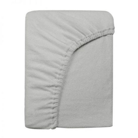 Cearsaf saltea 75x95 cm Childhome, Tricot Gri - poza 2