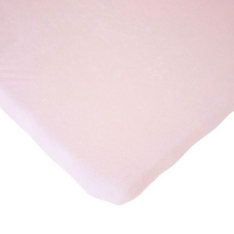 Cearsaf saltea 75x95 cm Childhome, Tricot Roz - poza 1