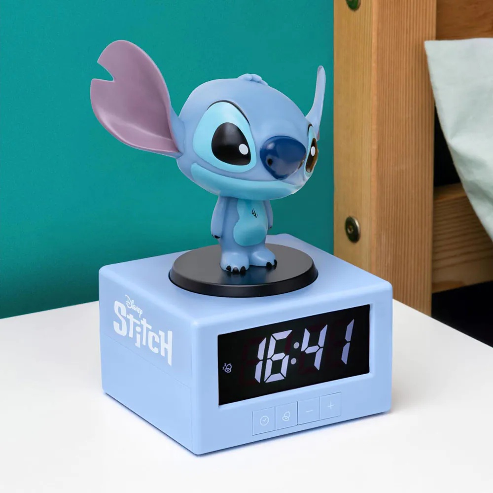 Ceas cu alarma si lampa de veghe Disney Stitch 3D Paladone - poza 2