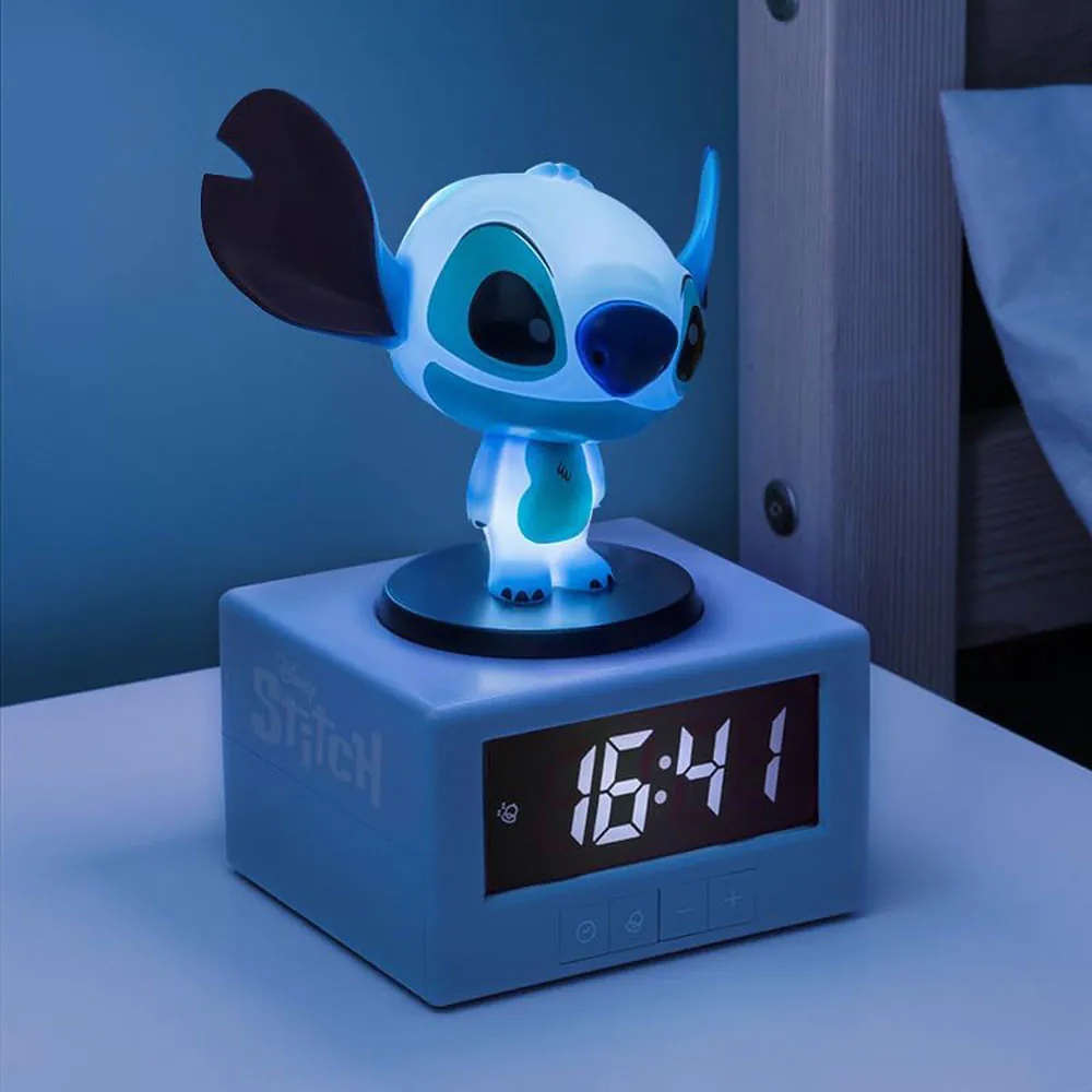 Ceas cu alarma si lampa de veghe Disney Stitch 3D Paladone - poza 3