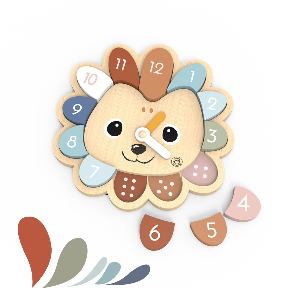Ceas educativ din lemn, Speedy Monkey