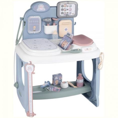 Centru de ingrijire pentru papusi Smoby Baby Care Center albastru cu accesorii - poza 1