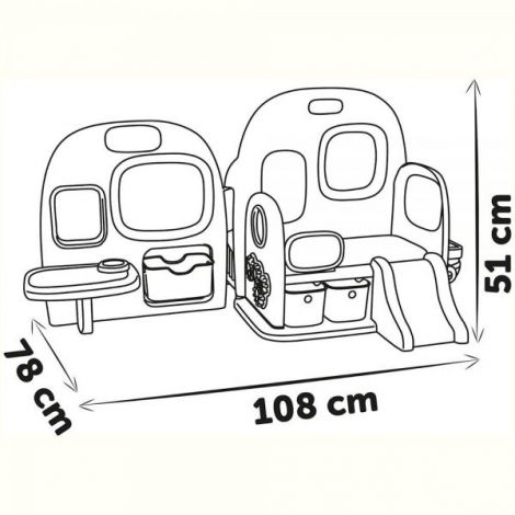 Centru de ingrijire pentru papusi Smoby Baby Care Childcare Center albastru roz cu accesorii - poza 3