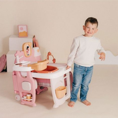 Centru de ingrijire pentru papusi Smoby Baby Nurse Large Doll`s Play Center cu 18 accesorii - poza 3