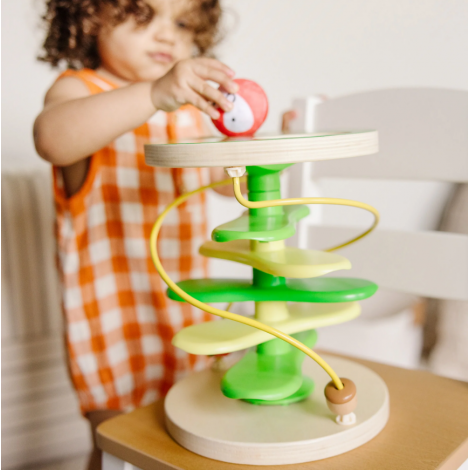 Centru de joaca pentru dezvoltarea motricitatii la bebe si toddler Casuta din copac cu rollercoaster - poza 3