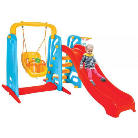 Centru de joaca Pilsan Cute Slide and Swing Set - poza 3