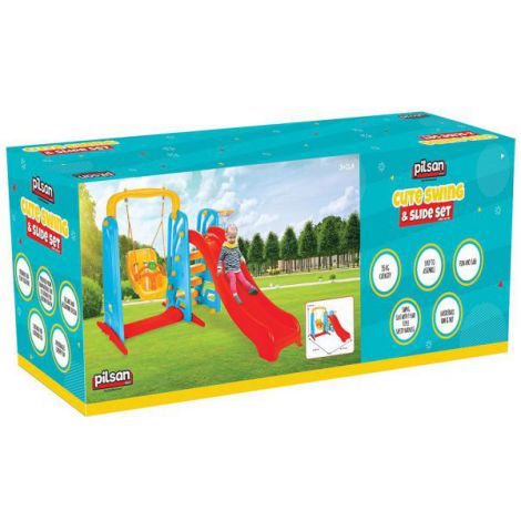 Centru de joaca Pilsan Cute Slide and Swing Set - poza 5