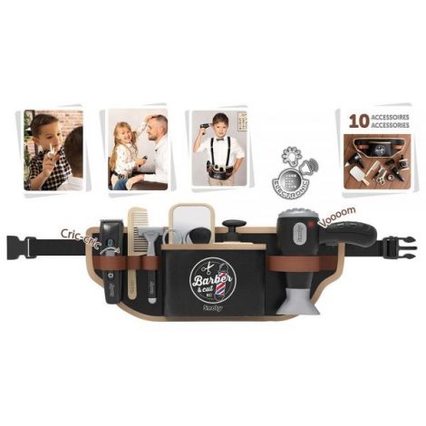 Centura frizer Smoby Barber and Cut negru cu accesorii - poza 3