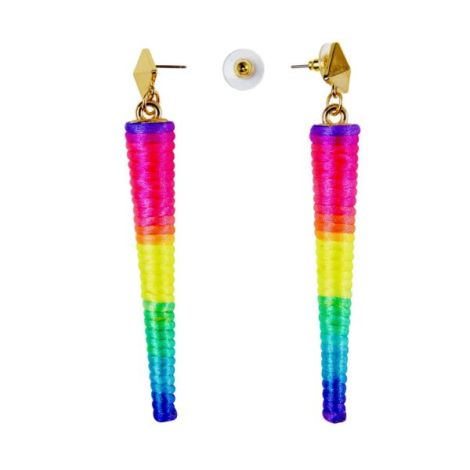 Cercei multicolori neon - poza 4