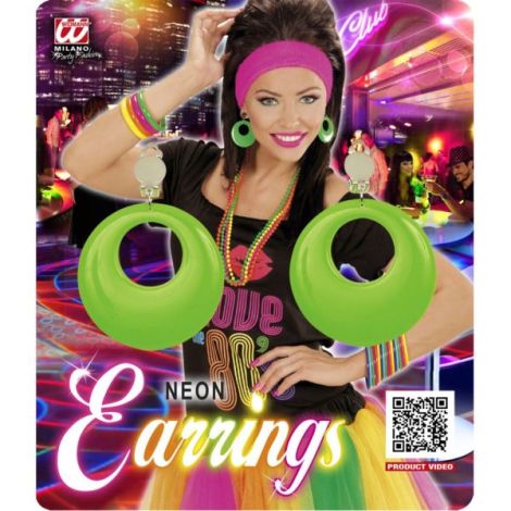 Cercei verde neon - poza 2