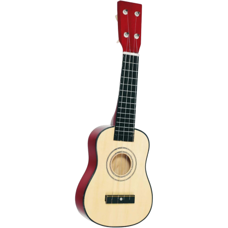 Chitara din lemn cu 4 corzi, pentru copii, 4 ani+, havaiana Ukulele, Goki UC201 - poza 1
