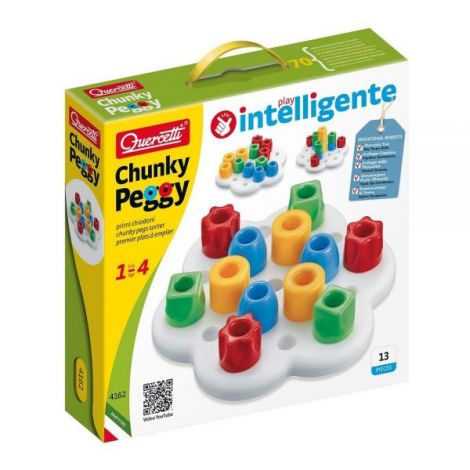 Chunky Peggy 12, 1-4 ani, Quercetti Q04162 - poza 2