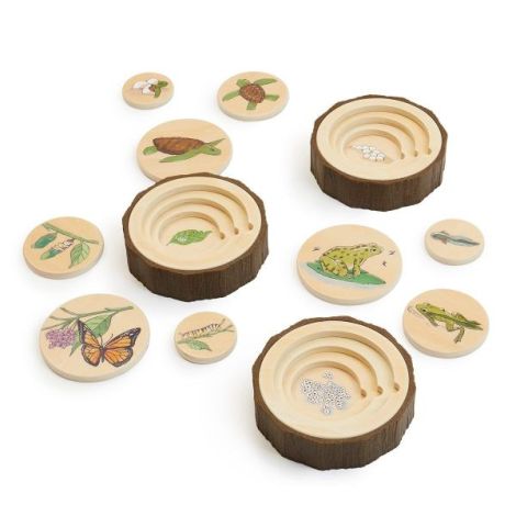 Ciclurile vietii, set 3 puzzle-uri educative, Guidecraft - poza 1