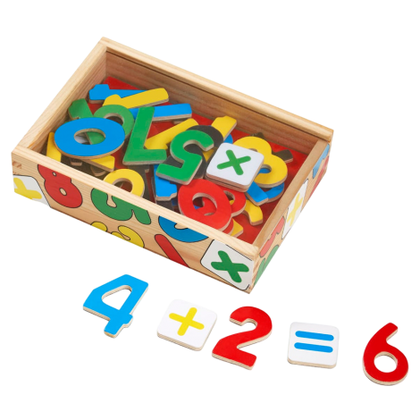 Cifre Magnetice din lemn in cutie Melissa and Doug 0449 - poza 1