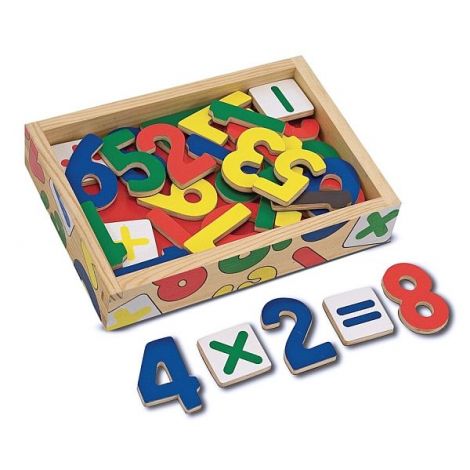 Cifre Magnetice din lemn in cutie Melissa and Doug 0449 - poza 2