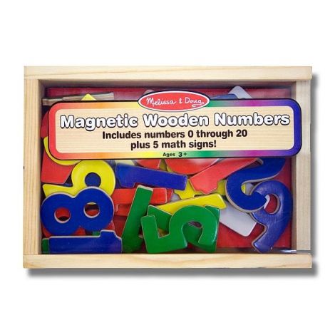 Cifre Magnetice din lemn in cutie Melissa and Doug 0449 - poza 3