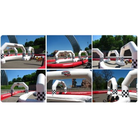 Circuit gonflabil pentru Karturi 17x8m - poza 2