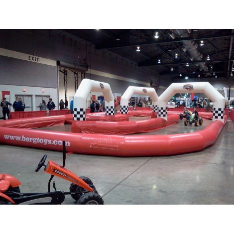 Circuit gonflabil pentru Karturi 17x8m - poza 5