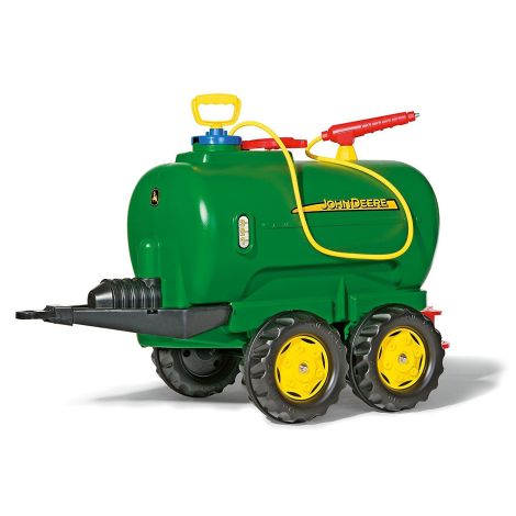 Cisterna Remorca de jucarie pentru tractor cu pedale Rolly Toys - John Deere cu 2 axe RT122752 - poza 1