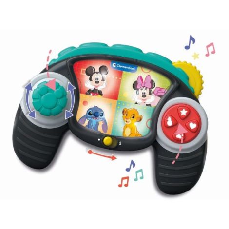 Clementoni - Controler de joc Disney cu lumini si sunete pentru dezvoltarea senzoriala si a abilitatilor motorii fine - poza 3