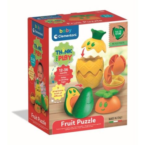 Clementoni - Joc educativ de logica fructe colorate din plastic reciclat - poza 1