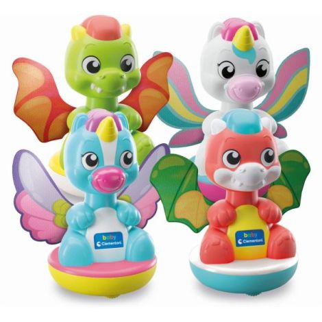 Clementoni - Jucarie apasa si se invarte diverse modele unicorn si dragon - poza 1