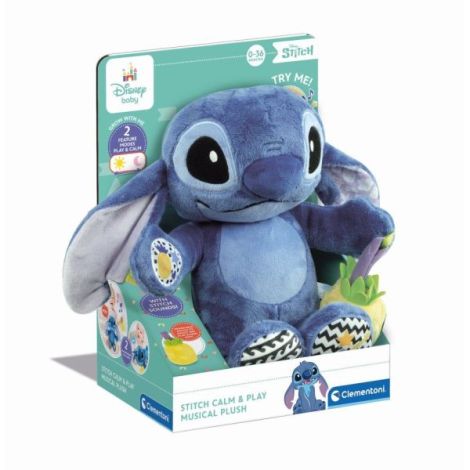 Clementoni - Jucarie educationala plus muzical Stitch ce contribuie la dezvoltarea multisenzoriala - poza 1