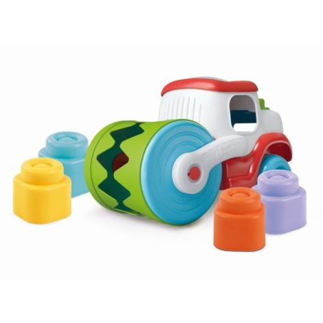 Clementoni - Jucarie educationala Soft Clemmy compactor de cuburi pentru dezvoltarea senzoriala si motorie a copiilor - poza 2