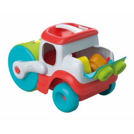 Clementoni - Jucarie educationala Soft Clemmy compactor de cuburi pentru dezvoltarea senzoriala si motorie a copiilor - poza 3