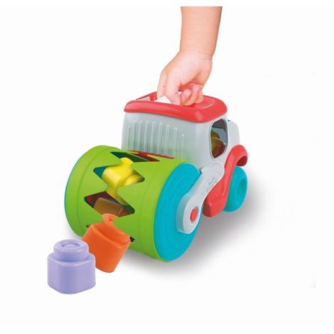Clementoni - Jucarie educationala Soft Clemmy compactor de cuburi pentru dezvoltarea senzoriala si motorie a copiilor - poza 5
