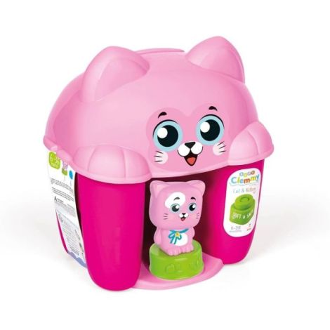 Clementoni - Jucarie educationala Soft Clemmy cos Pisicuta cu cuburi de constructie moi si lavabile - poza 2