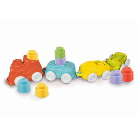 Clementoni - Jucarie educationala Soft Clemmy tren senzorial pentru dezvoltarea senzoriala si motorie a copiilor - poza 2