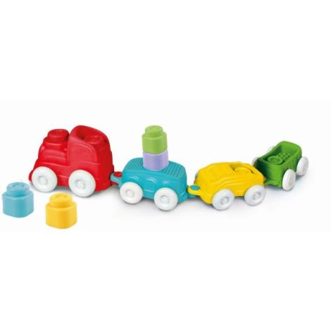 Clementoni - Jucarie educationala Soft Clemmy tren senzorial pentru dezvoltarea senzoriala si motorie a copiilor - poza 4