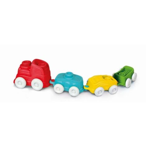 Clementoni - Jucarie educationala Soft Clemmy tren senzorial pentru dezvoltarea senzoriala si motorie a copiilor - poza 5