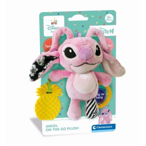 Clementoni - Jucarie senzoriala plus Disney Stitch Angel cu zornaitoare pentru dezvoltarea simturilor - poza 1