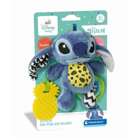 Clementoni - Jucarie senzoriala plus Disney Stitch cu zornaitoare pentru dezvoltarea simturilor - poza 1