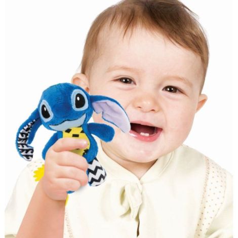 Clementoni - Jucarie senzoriala plus Disney Stitch cu zornaitoare pentru dezvoltarea simturilor - poza 3