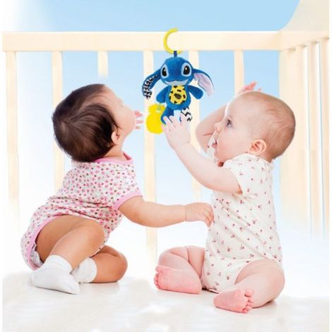 Clementoni - Jucarie senzoriala plus Disney Stitch cu zornaitoare pentru dezvoltarea simturilor - poza 4