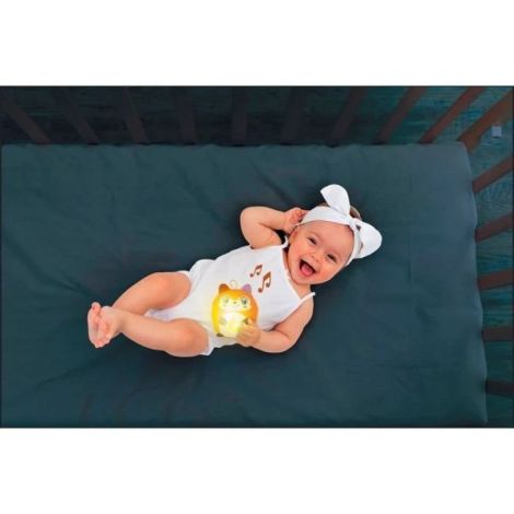 Clementoni - Jucarie vulpe de plus cu lumina de noapte si sunete pentru relaxare si somn linistit - poza 5