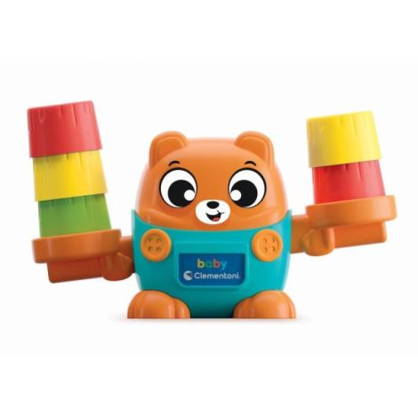 Clementoni - Montessori ursulet de echilibru pentru dezvoltarea senzoriala cognitiva si psihomotorie - poza 3