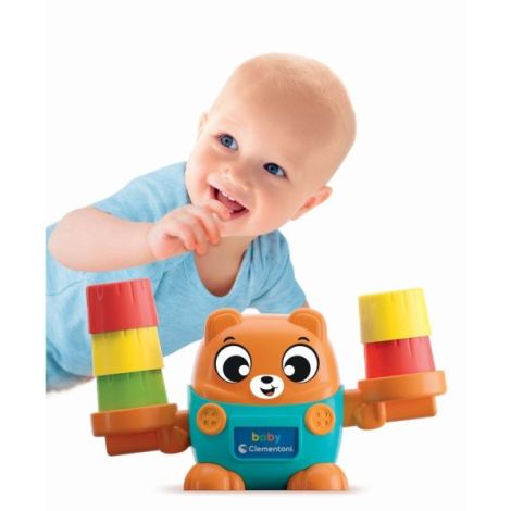 Clementoni - Montessori ursulet de echilibru pentru dezvoltarea senzoriala cognitiva si psihomotorie - poza 5