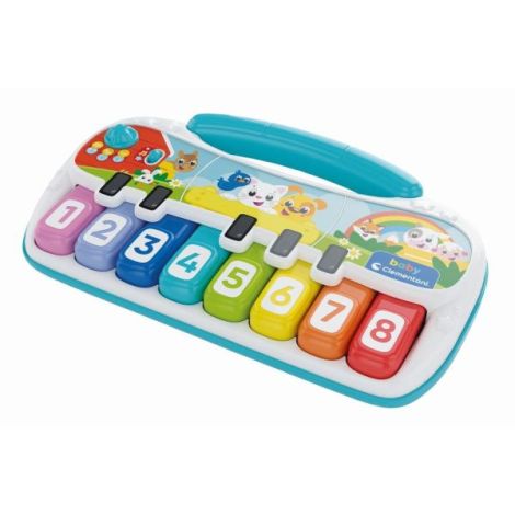 Clementoni - Pian interactiv cu 8 note muzicale ce ajuta copiii sa descopere muzica intr-un mod intuitiv - poza 3