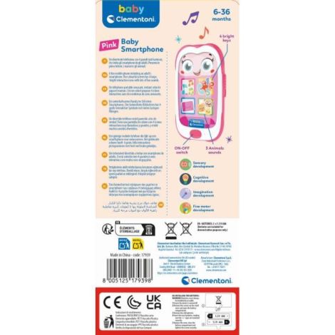 Clementoni - Smartphone roz interactiv cu multe efecte de sunet - poza 4