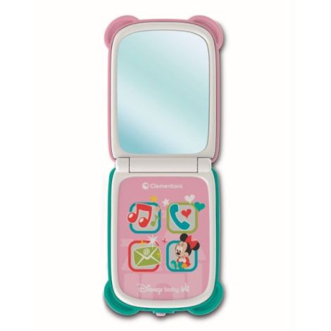 Clementoni - Telefon flip Minnie Mouse care dezvolta abilitatile motorii fine si simtul tactil - poza 2