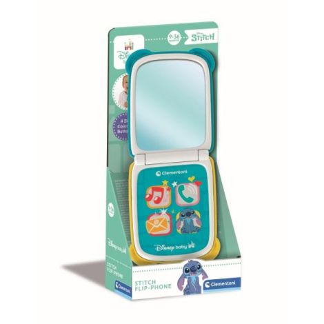 Clementoni - Telefon flip Stitch care dezvolta abilitatile motorii fine si simtul tactil - poza 1