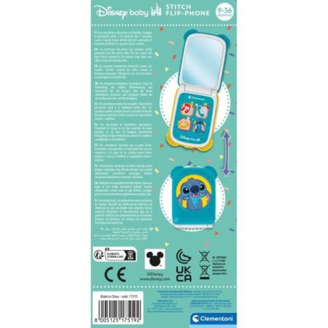 Clementoni - Telefon flip Stitch care dezvolta abilitatile motorii fine si simtul tactil - poza 5
