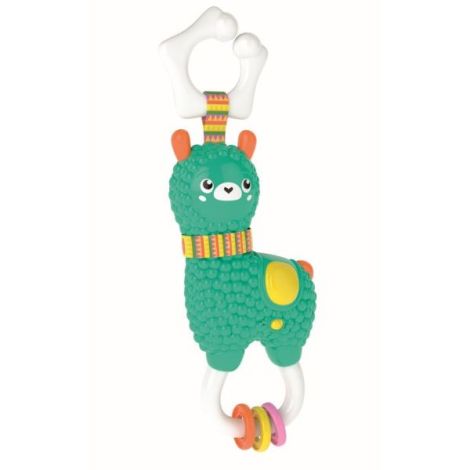 Clementoni - Zornaitoare interactiva alpaca cu lumini si sunete ce contribuie la dezvoltarea multisenzoriala - poza 2