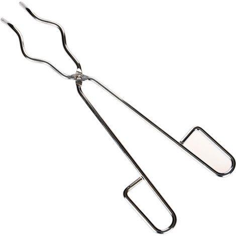 Cleste din otel pentru creuzete, lungime 41 cm, laborator scolar, uz didactic